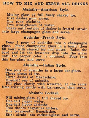 "New Bartender's Guide How To Mix Drinks 2 Books In One" 1914