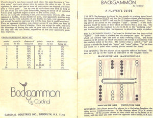"Vintage Backgammon Board Set" (SOLD)