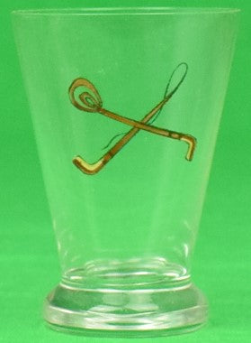 "Horsehead c1940s Cocktail Shaker w/ Pair of Shot Glasses on Stirrup Tray" (SOLD)