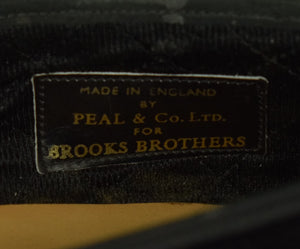 "Peal & Co x Brooks Brothers Black Velvet Fox Mask Slippers" Sz: 11 (SOLD)