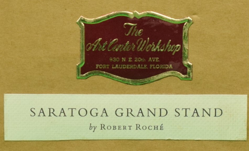 Saratoga Grand Stand by Robert Roche (b.1921-)