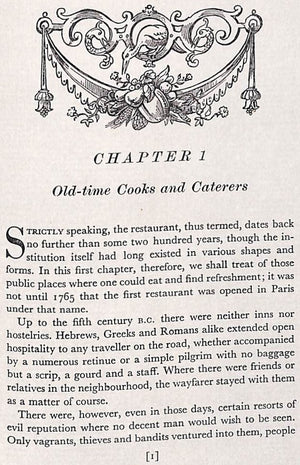 "Fine Bouche: A History Of The Restaurant In France" 1956 ANDRIEU, Pierre