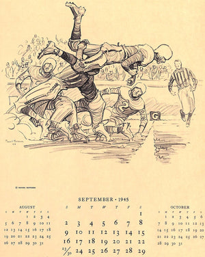 "Paul Brown Brooks Brothers Calendar" 1945