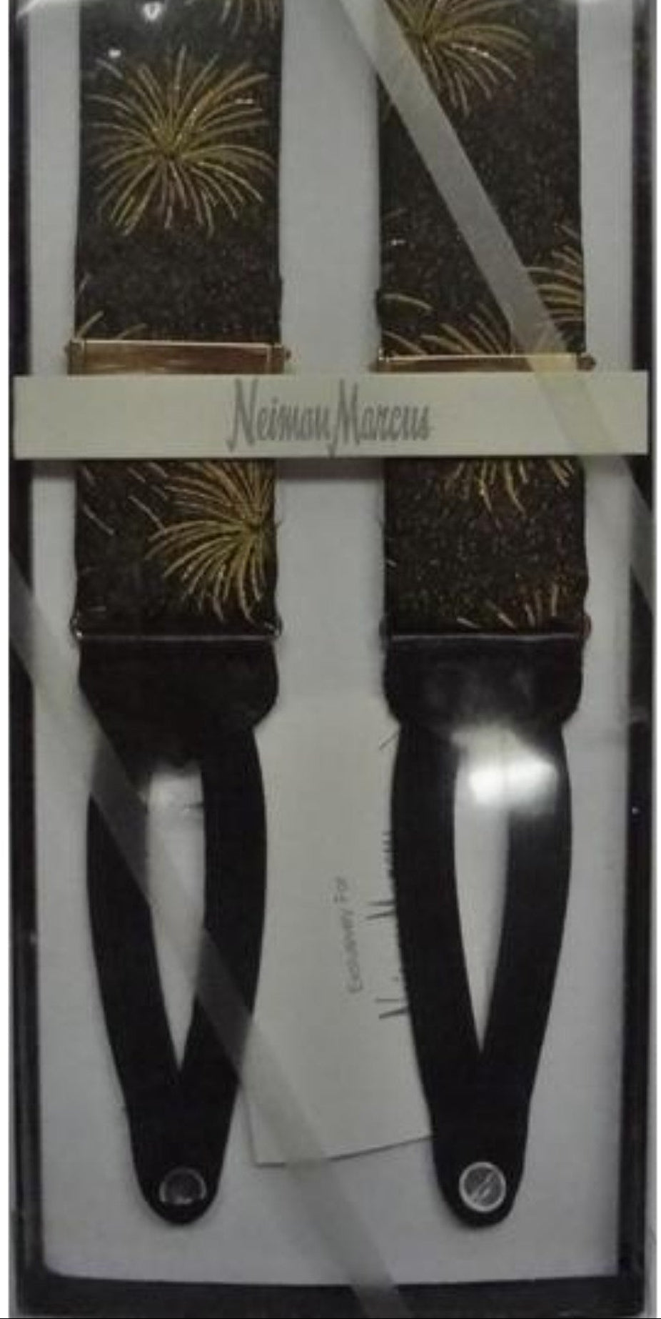 "Neiman Marcus 'Fireworks' English Silk Braces" (NIB) (SOLD)