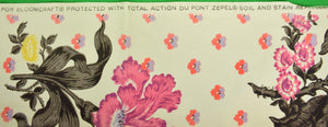 "An Original Floral Print Screen Fabric Designed by Cecil Beaton"