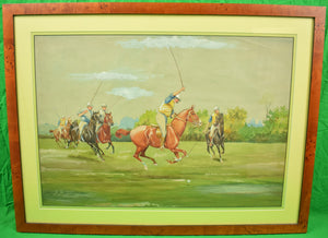 Watercolour & Gouache by George H Harrington "1902 Polo Match"