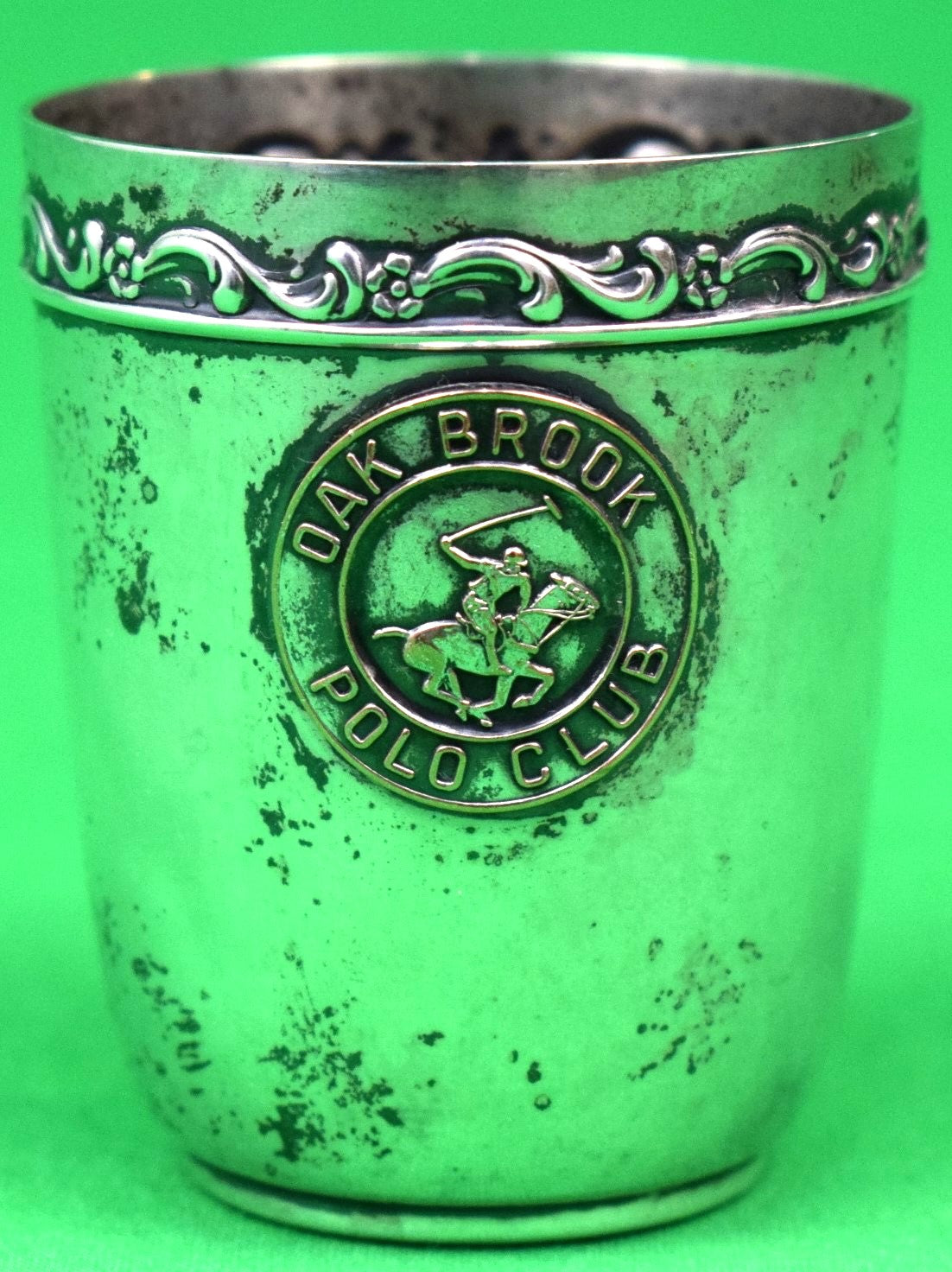 Oak Brook Polo Club c1930s Sterling Silver Beaker/ Jigger Cup