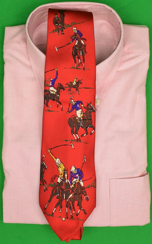 Polo Ralph Lauren Polo Player Red Silk Tie