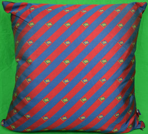"Tommy Hilfiger Repp Stripe Flag Pillow"