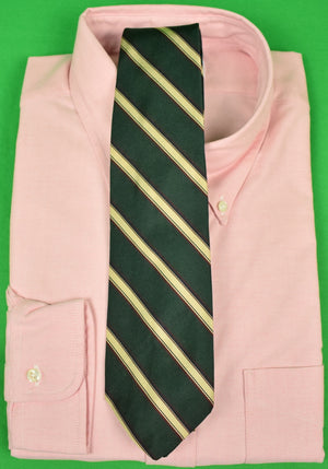 Brooks Brothers Hunter Green Repp Stripe Tie
