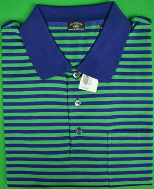 Maus & Hoffman Green/Navy Stripe Polo Shirt Sz: XXL (New w/ Tags!)
