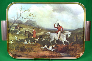 "Abercrombie & Fitch Fox-Hunt Serving Tray Made In England"