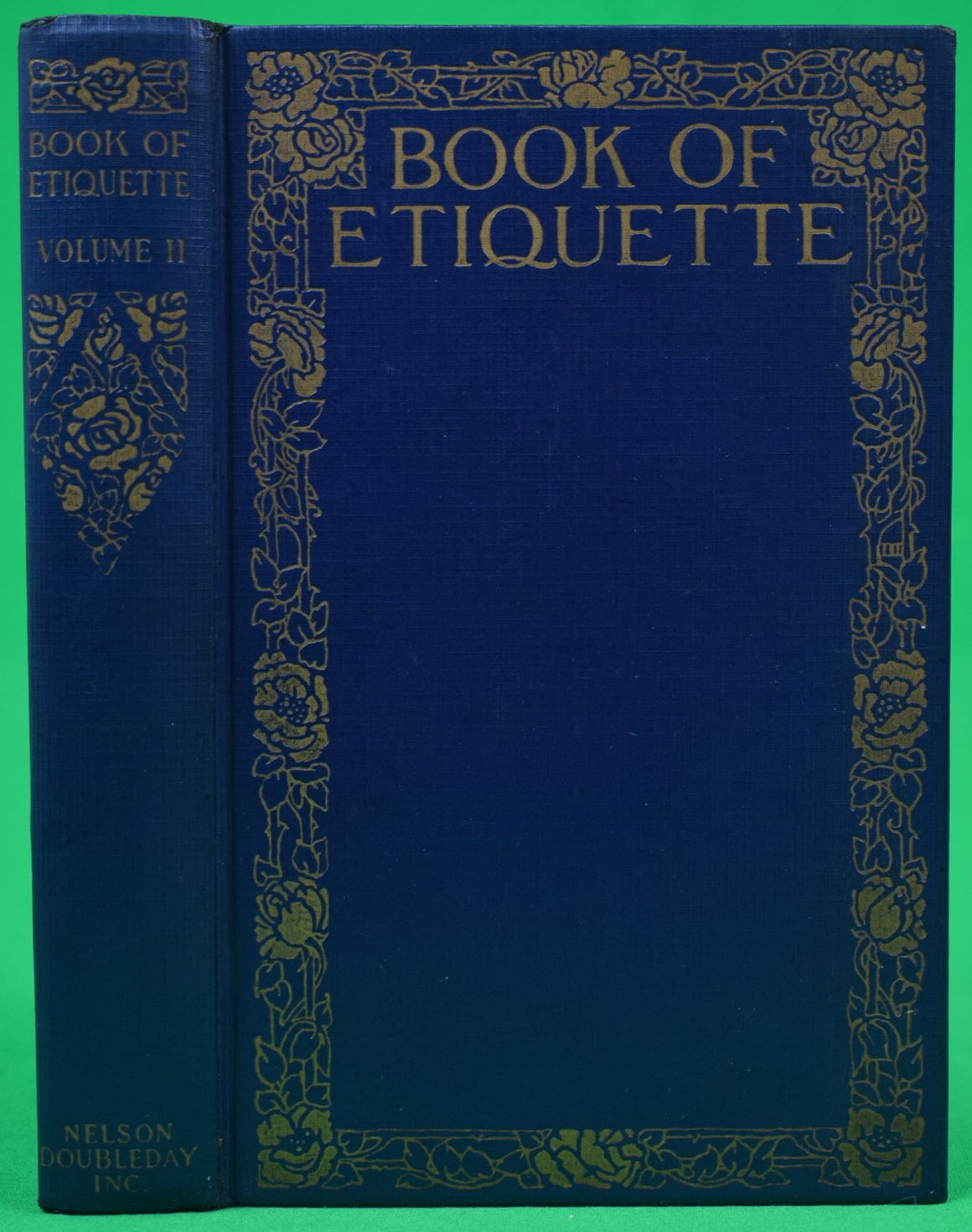 "Book Of Etiquette Volume II" 1923 EICHLER, Lillian