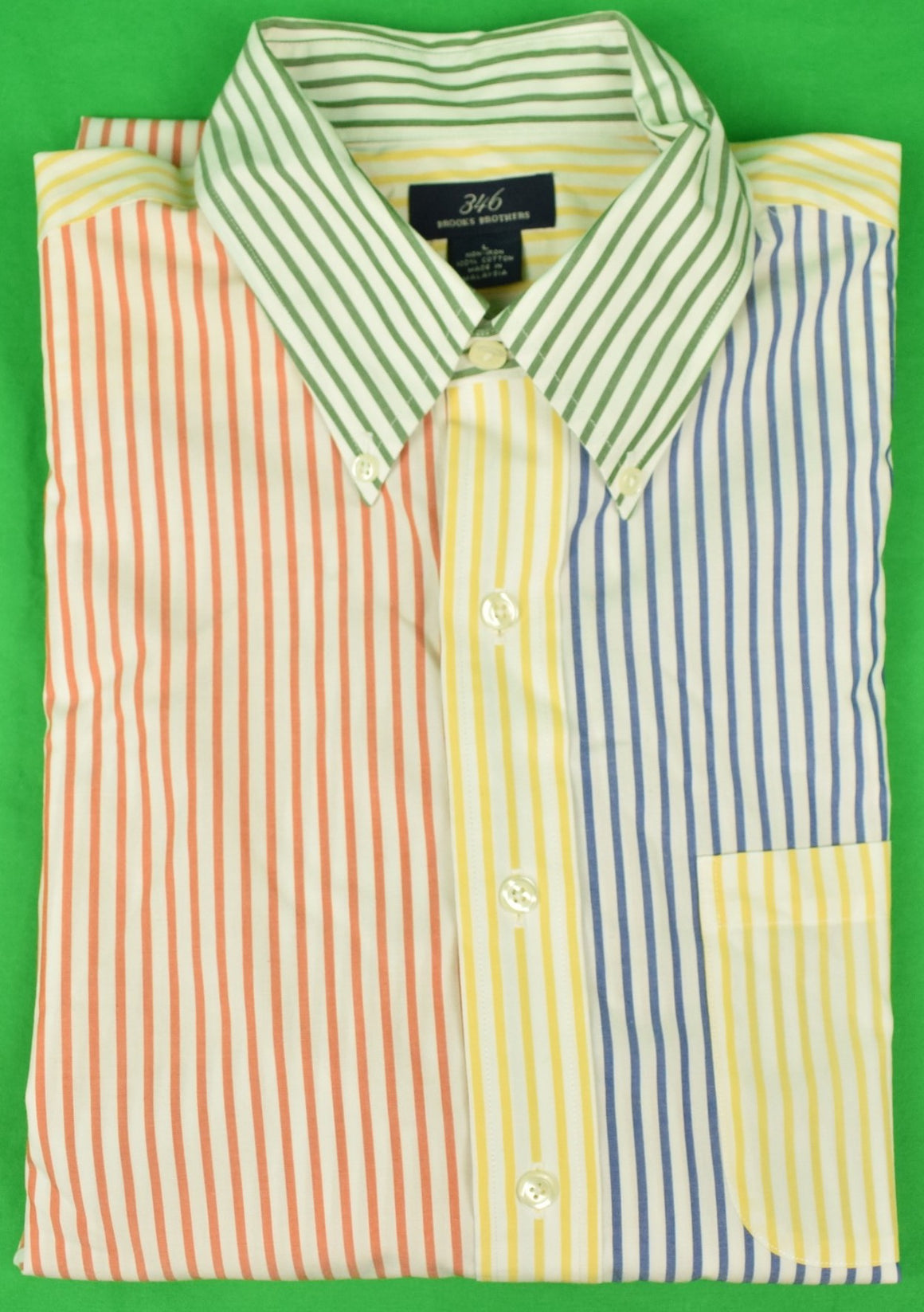 "Brooks Brothers 346 B/D 'Fun' Stripe Shirt" Sz L (SOLD)