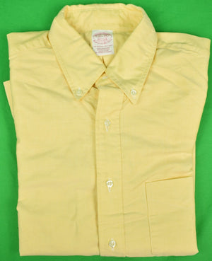 Brooks Brothers Yellow OCBD Shirt Sz 15 1/2-34 (New w/ BB Tag!)