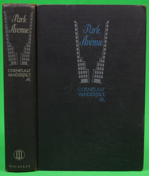 "Park Avenue" 1931 VANDERBILT, Cornelius Jr.