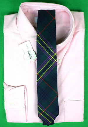 J. Press Tartan Wool Skinny Tie (New w/ J.P Tag)