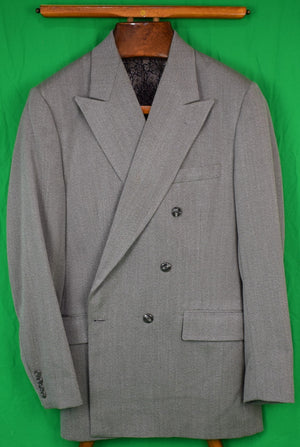 "Chipp Cavalry Twill D/B Suit w/ Brown Paisley Lining" Sz 39 Reg (SOLD)