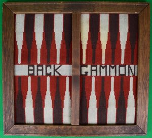 Hand-Needlepoint Backgammon Board