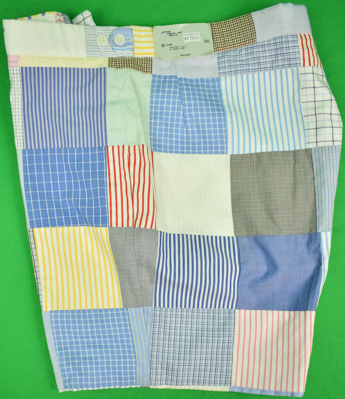 The Andover Shop Patch Shirting Panel Bermuda Shorts New w/ Tag! Sz: 40 Short