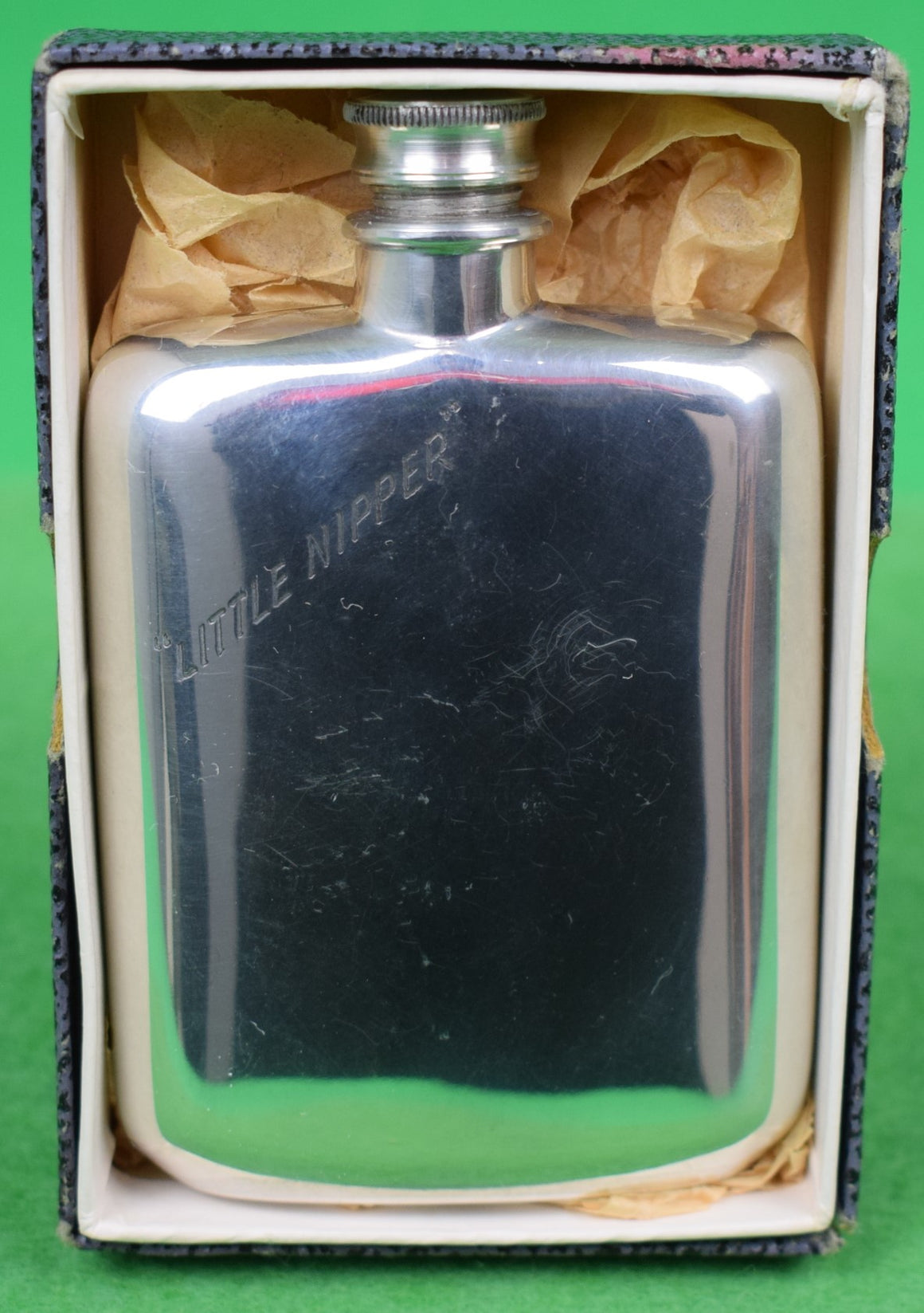 "Abercrombie & Fitch "Little Nipper" 2oz Flask Made In England" (In A&F Box)