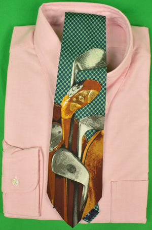 Polo By Ralph Lauren Golf Club Motif Silk Tie