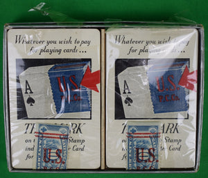 "Twin Deck Of Hamilton c1930s Polo Playing Blue/ Red Cards" (Unopened)