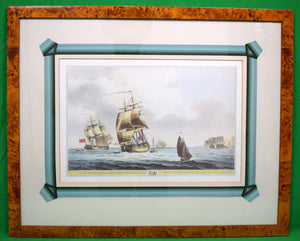 A Frigate With A View Of The Needles 1806 Print