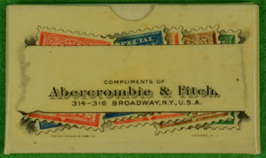"Abercrombie & Fitch c1903 Miniature Calendar & Postage Stamp Booklet"