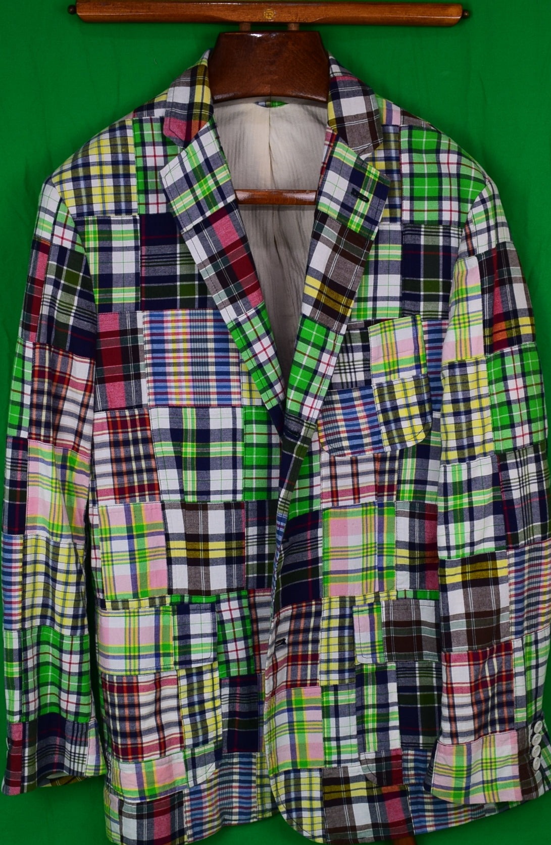 "Polo By Ralph Lauren Patch Madras Sport Jacket" Sz M (SOLD)