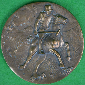 "Brass Polo Player Plaque/ Paperweight"