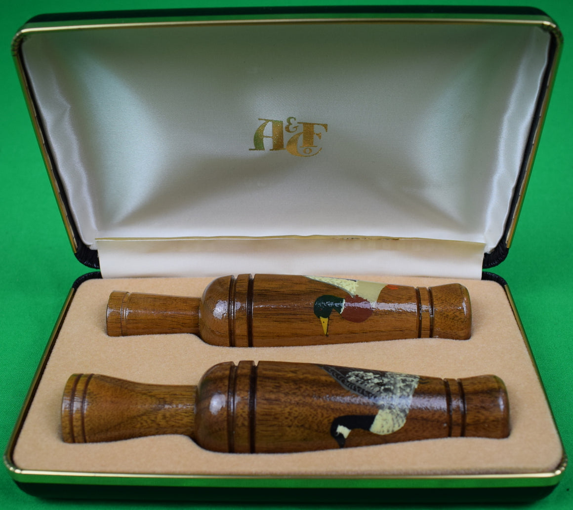 Abercrombie & Fitch Box Set Of Hand-Painted Duck And Geese Calls