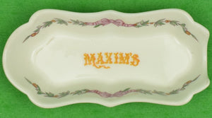 "Maxim's of Paris Porcelain Ashtray" (SOLD)