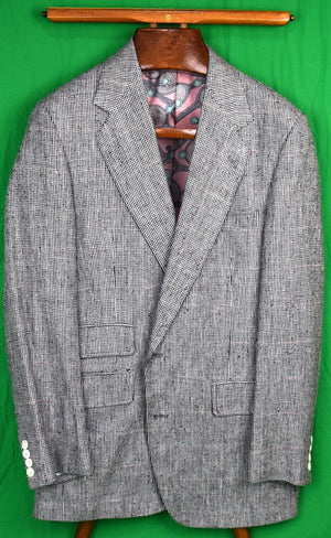 "Chipp Grey Tic Weave Silk/ Linen Sport Jacket" Sz 39R (SOLD)