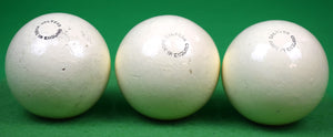 "Set x 3 Salters Bamboo Polo Balls Made In England" (SOLD)