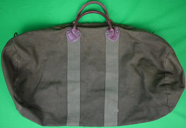 Abercrombie & Fitch Canvas Duffel Bag - Beige & Army Green Fly