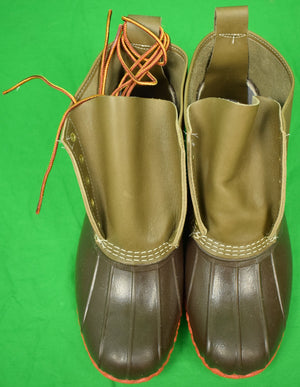 "L.L. Bean Limited Edition 5 Eyelet/ Orange Sole Boots" Sz 11M (DEADSTOCK) (SOLD)