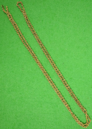 "15 1/2"L Gold 'Rope-Twist' Link Pocket Watch Fob"