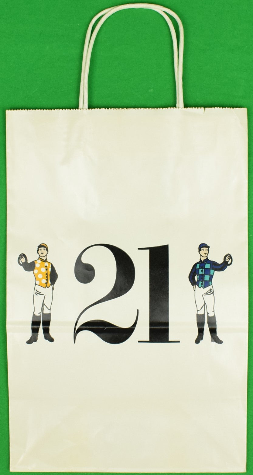 "The "21" Club Jockey Gift Bag" (New/ Old Stock!)