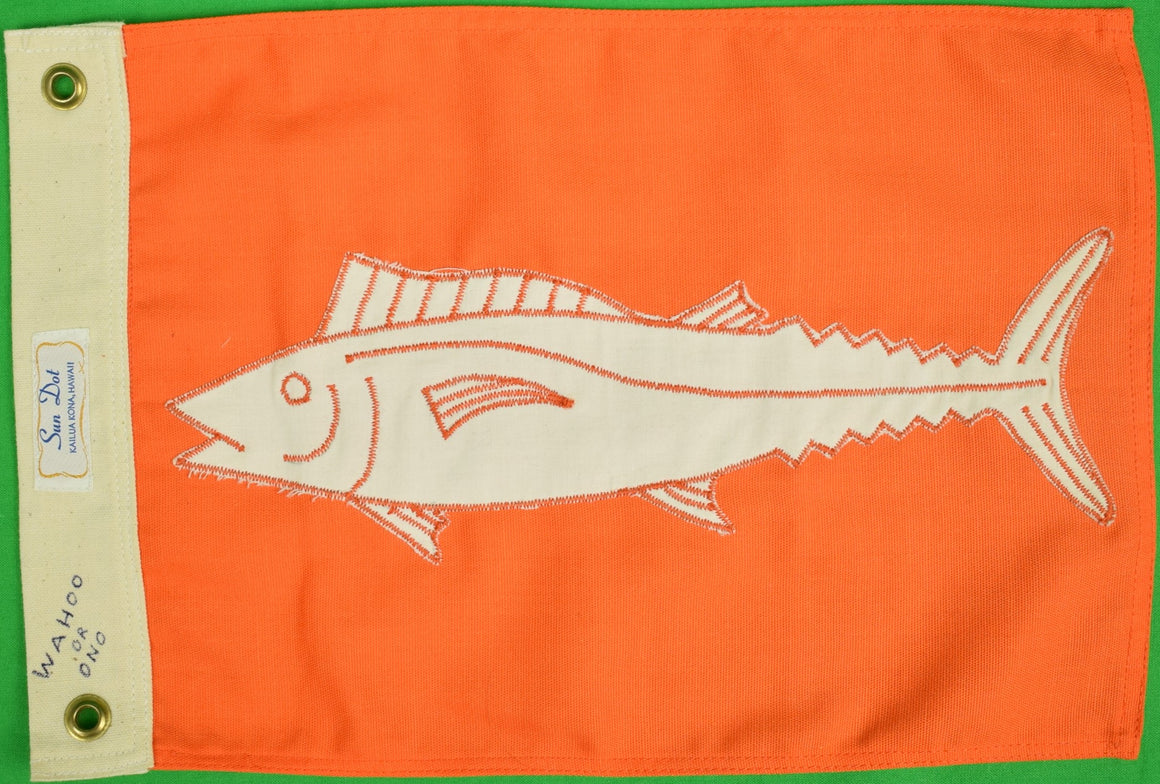 Wahoo Orange Fishing Flag