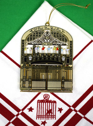 The "21" Club Jockey/ Brass Gate Christmas Ornament