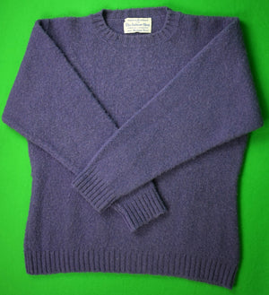 "The Andover Shop Scottish Shetland Wool Blueberry Crewneck Sweater" Sz M (SOLD)