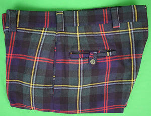 "The Andover Shop Tartan Plaid Wool Trousers" Sz 40