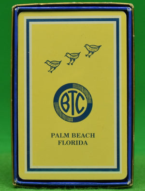 Bath & Tennis Club Palm Beach Sealed Deck of Yellow Playing Cards (New in Box!)