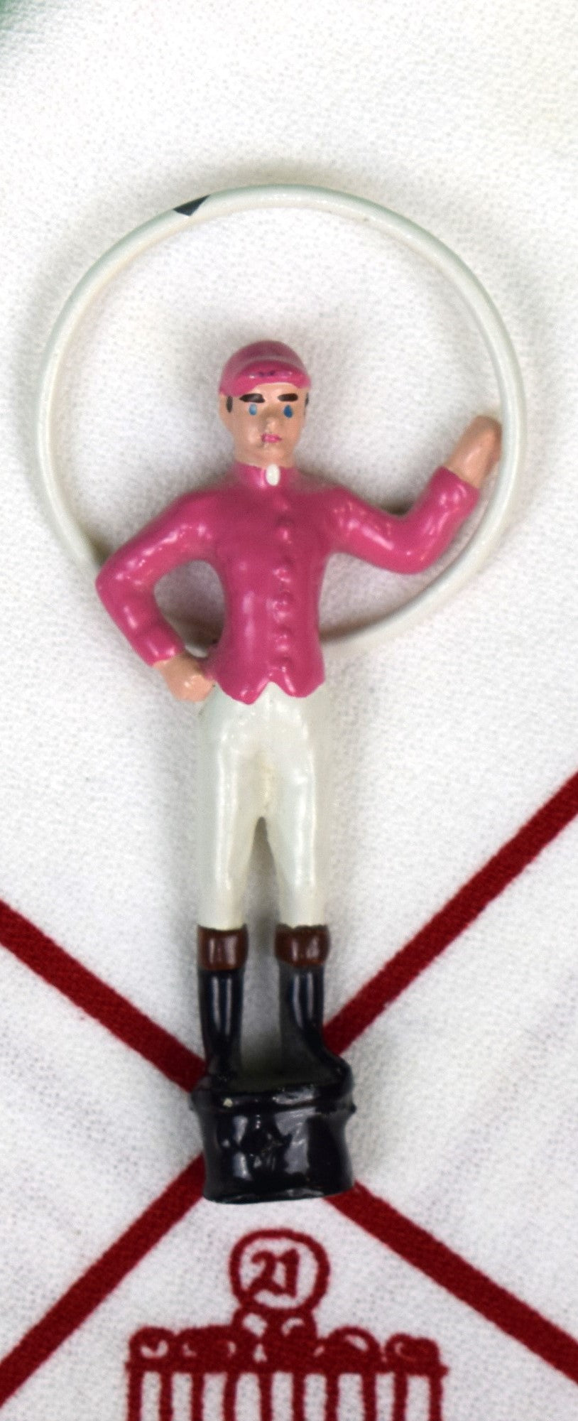 The "21" Club Pink Jockey Napkin Holder (SOLD)
