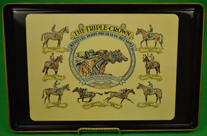 "The Triple Crown 1954 Cocktail Tray" By Paul Brown (New/ Old Stock w/ Tag)