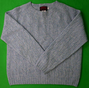 "O'Connell's Scottish Blue Cable Crewneck Boy's Shetland Sweater" Sz M
