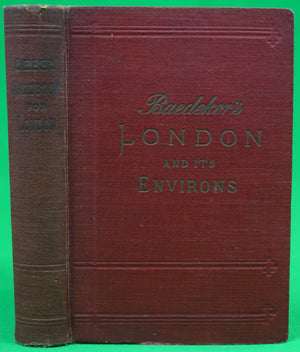 "Baedeker's London And Its Environs Handbook For Travellers" 1915 BAEDEKER, Karl