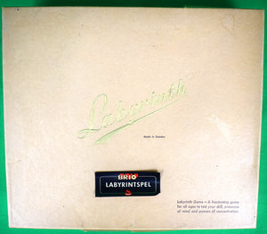 "Abercrombie & Fitch c1960s Labyrinth Game Made In Sweden" (New/ Old Stock In Box) (SOLD)