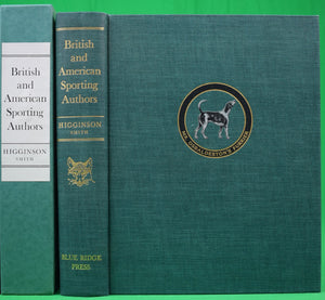 "British And American Sporting Authors" 1949 HIGGINSON, A. Henry